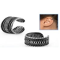 ijewelry античен племенен дизайн стерлинги сребро хели уши за маншет за маншет за клипан