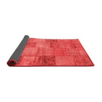 Ahgly Company Indoor Rectangle PackWork Червена преходна площ килими, 4 '6'