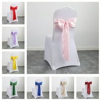 Mingyiq сатен разтегателен стол крила за корица за корица за сватба за сватбено парти банкет