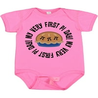 Inktastic First Pi Day Baby Math Gift Baby Boy или Baby Girl Bodysuit