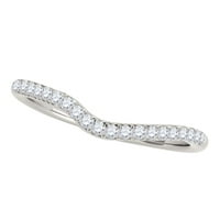 Годелени пръстени за бижута Mauli за жени 1. Карат създаде рубин и диамантен булчински комплект 4-Prong 14K бяло злато