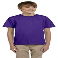 Тениска с къс ръкав на Hanes Boys - лилав - голям