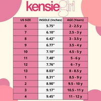 Kensie Girl Little Kids Ballerina Flats - черен патент, 4
