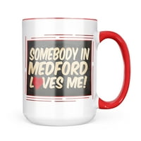 Неон блонд някой в Медфорд ме обича, Масачузетс чаша подарък за любителите на кафе чай