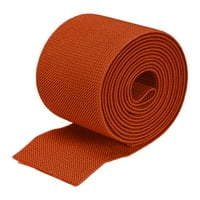 Кепър ластична лента Двойна страна 2.8 плосък двор ролка плоска еластична лента корда оранжево за шиене, колан
