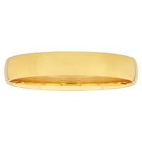 14к жълто злато полиран полу-комфорт годни пръстен - Сватбена халка