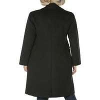 Tahari Kayla Women's Wool Blend Single Breated Midi палто