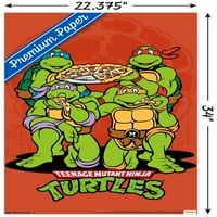 Никелодеон тийнейджърски мутантни костенурки нинджа - плакат за пица, 22.375 34
