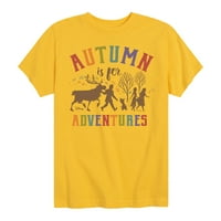 Замразена - Есента е за приключение - графична тениска с малко дете и младежки