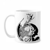 Драконова живопис Китай традиционна халба керамика Cerac Coffee Porcelain Cup Максимални съдове