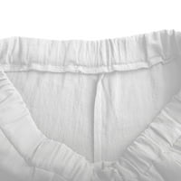Uorcsa личност дантела памучно бельо памук дълъг широк крак на открито флорално отпечатани мъжете панталони бяло