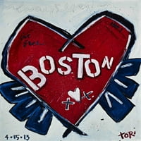 Мармонт хил Бостънско сърце от Тори Кампизи живопис печат върху платно