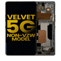 Подмяна OLED монтаж с рамка, съвместима за LG Velvet 5G