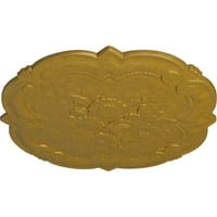 Ekena Millwork 3 8 OD 1 P Викториански медальон на тавана, ръчно рисувани фараони злато