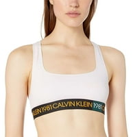 Calvin Klein Bold Micro Unline Bralette, Pinky Sky Black, XL - US