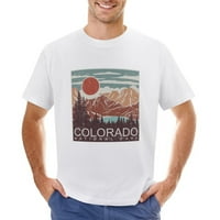 Модна винтидж мъжки ризи - Колорадо приключение Редовно прилягане на риза с къс ръкав памук за мъже и жени бели м