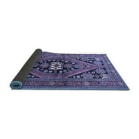 Ahgly Company Indoor Rectangle Persian Blue Traditional Area Rugs, 2 '5'