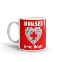 Медицинските сестри имат сърдечно завършване на кафе чай керамична халба офис работа чаша подарък