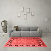 Ahgly Company Indoor Rectangle Oriental Red Industrial Area Rugs, 8 '10'