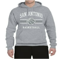 Wild Bobby City of San Antonio Basketally Fantasy Fan Sports Unise Hoodie Sweatshirt, Heather Grey, малък