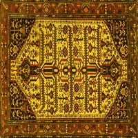 Ahgly Company Indoor Rectangle Персийски жълти традиционни килими, 2 '4'