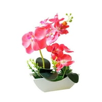 Изкуствени цветя бонсай жива Орхидея аранжировка за цветя Фаленопсис саксия за домашен офис Дé