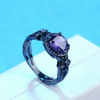 Бижута за жени пръстени мода изискан лилав цирконов пръстен за жени годежен пръстен бижута подаръци сладък пръстен Моден подарък за бижута за нея