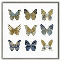Изследване на пеперудата от Джулия Боско флъш-рамка Канава рамка Арт Принт