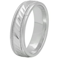 Дамски стерлинги сребро Вълна Модел пръстен - Сватбена халка