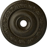Екена Милуърк 1 4 од 7 8 ИД 2 П Логан таван медальон, ръчно изрисуван каменно огнище пращене