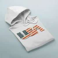 САЩ ретро флаг дизайн качулка Мъже-изображение от Шатерсток, Мъжки среда