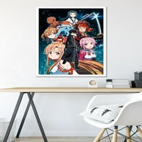 Art Sword Art Online - Ключов плакат за стена на изкуството, 22.375 34 в рамка