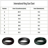 Моден силиконов пръстен с широк пръстен йога пръстен спортен пръстен перлен ярък силиконов пръстен серия