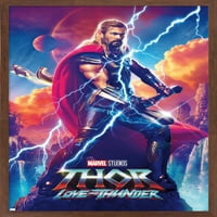 Marvel Thor: Love and Thunder - Thor Odinson One Leets Wall Poster, 14.725 22.375 рамки