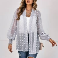 Жени блуза с дълъг ръкав свободен шик елегантно яке за ревера пачуърк етническо външно яке винтидж хараджукузи ризи
