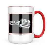 Neonblond Classic Mic Microphone, подарък за музика за музика за любители на чай за кафе
