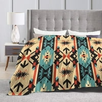 Douzhe Ultra-Soft Micro Fleece Lightweight Flannel Bed Bednet, Bohemian Arrow Starls отпечатайте уютни топли одеяла, 60 x50