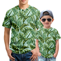 Лятна риза мъже 3д Принт ризи тропически растения ризи с къс ръкав реколта, възрастни-и,10
